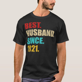 Camiseta Mejor marido desde 2021 por primer aniversario bod