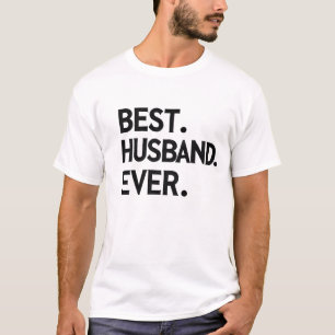 Camiseta MEJOR. MARIDO. NUNCA. Tipografía de amor moderna