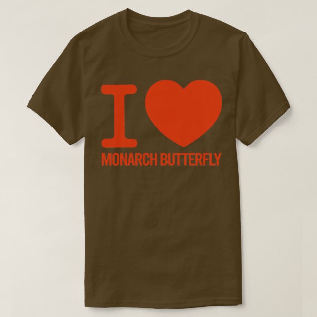 Camiseta MEJOR mariposa monarca NUNCA te quiero Monarca per (Diseño del anverso)