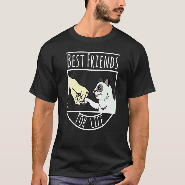 Camiseta Mejor Mascota De Gatos De Friends For Life Ragdoll (Anverso)