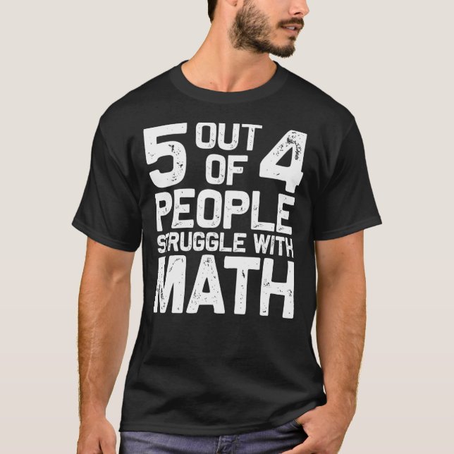 Camiseta Mejor Math Teacher Arte Hombres Chiste Matemático  (Anverso)