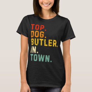 Camiseta Mejor mayordomo de perro: Sirviendo con estilo
