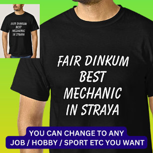 Camiseta Mejor MECÁNICO de Dinkum en Straya