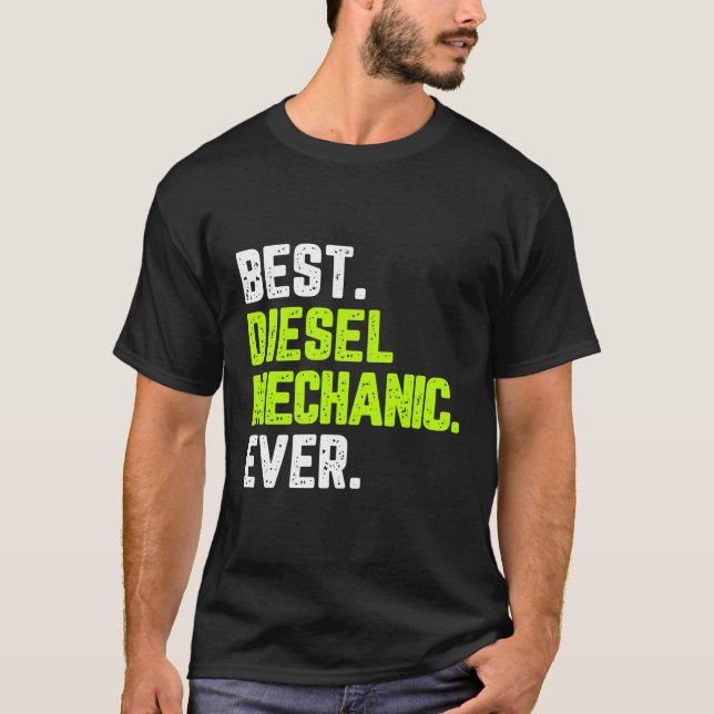 Camiseta Mejor Mecánico Diesel Cita Graciosa Regalo Guay Ch (Anverso)