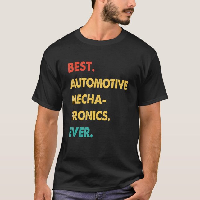 Camiseta Mejor Mechatronía Automotriz Retro (Anverso)