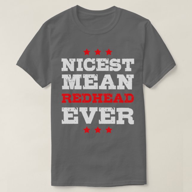 Camiseta Mejor Media Redhead Nunca (Diseño del anverso)
