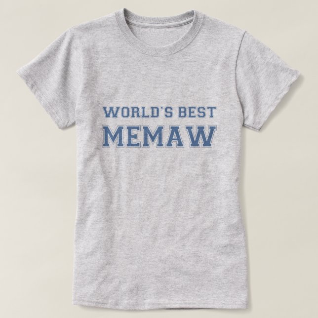 Camiseta Mejor Memaw del Mundo (Diseño del anverso)