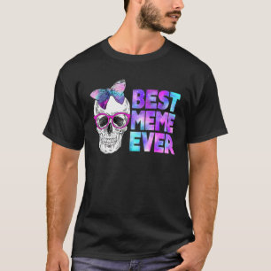 Camiseta Mejor meme de la galaxia de remolinos rosados para