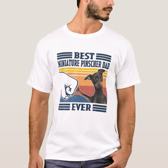 Camiseta Mejor Mente Pinscher Dad Divertido Perro Lo (Anverso)