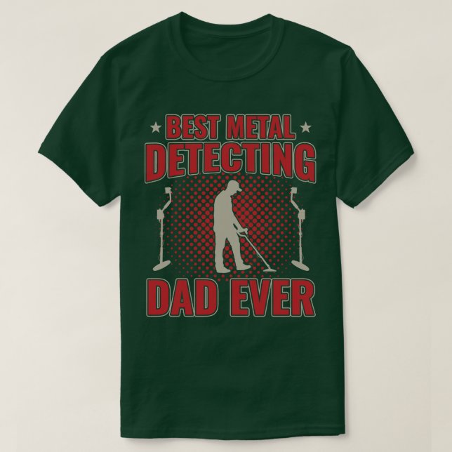 Camiseta Mejor Metalizado que detecte a papá papá (Diseño del anverso)
