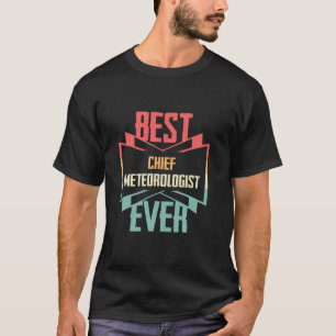 Camiseta Mejor meteorólogo jefe vintage de todos los tiempo