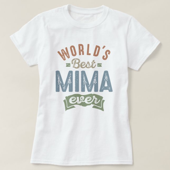 Camiseta Mejor Mima (Diseño del anverso)