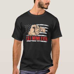 Camiseta Mejor Mimi De La Bandera Estadounidense 4 De Julio