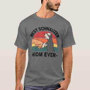 Camiseta Mejor Ministra Schnauzer Mom Ever Mini Perro W