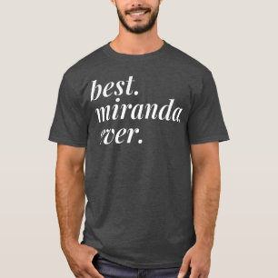 Camiseta Mejor Miranda Nombre Mujer Personalizada Chica BFF