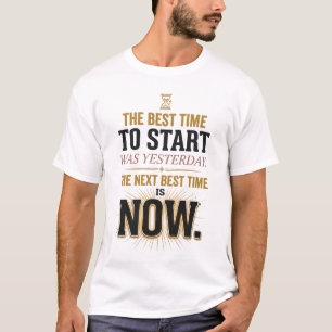 Camiseta Mejor momento es ahora Motivación Productividad Es