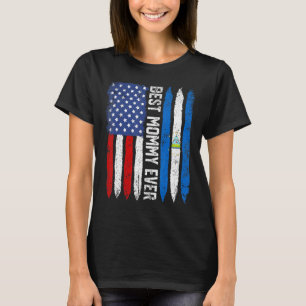 Camiseta Mejor Momia Día de Madre Nicaragua Bandera Estadou