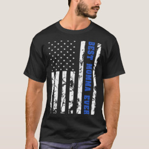 Camiseta Mejor Momma de los Padres Patrióticos de la Bander