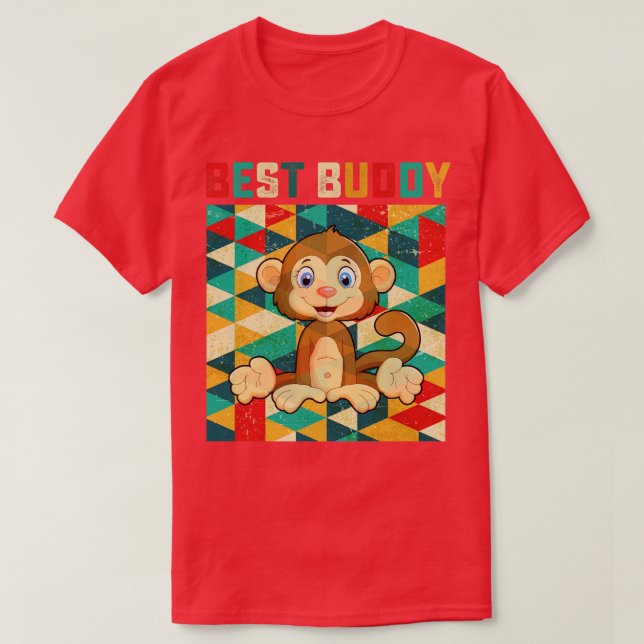 Camiseta Mejor Mono Buddy (Diseño del anverso)