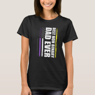 Camiseta Mejor Monto de Orgullo de Bandera No Binario Nunca