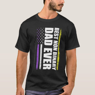 Camiseta Mejor Monto de Orgullo de Bandera No Binario Nunca