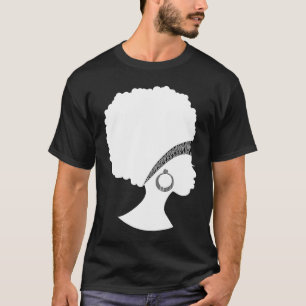 Camiseta Mejor mujer afroamericana de tela de pelo natural