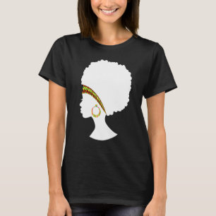 Camiseta Mejor mujer afroamericana de tela de pelo natural 