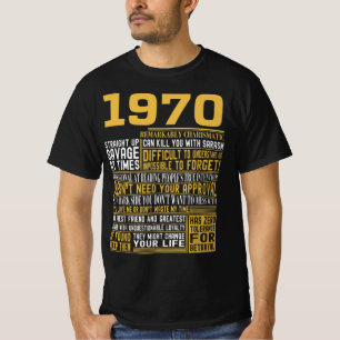 Camiseta Mejor Nacido en 1970 Hechos para hombres, mujeres,