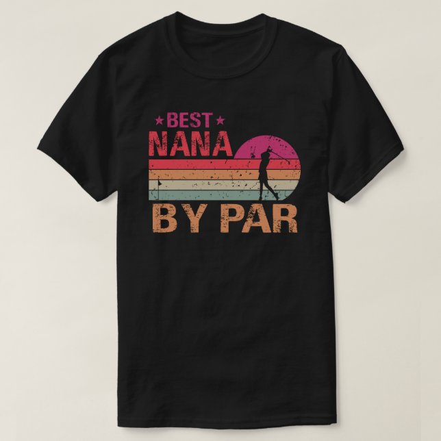 Camiseta Mejor Nana de Par Padre Día Regalos Golf Lover Gol (Diseño del anverso)