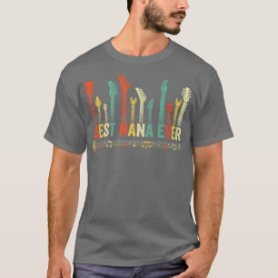 Camiseta Mejor Nana Guitarra De La Historia Lover Divertida