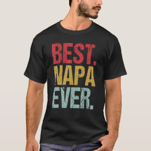 Camiseta Mejor Napa Vintage Retro Padres De Vida De Papa Nu