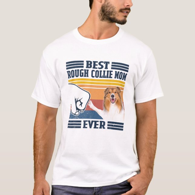 Camiseta Mejor Navidades del Día de la Madre en Collie (Anverso)