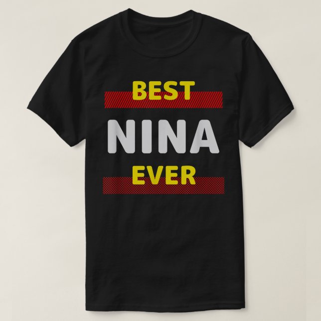 Camiseta Mejor Nina Jamás Amigos Nombre Buddy Nickname Pers (Diseño del anverso)