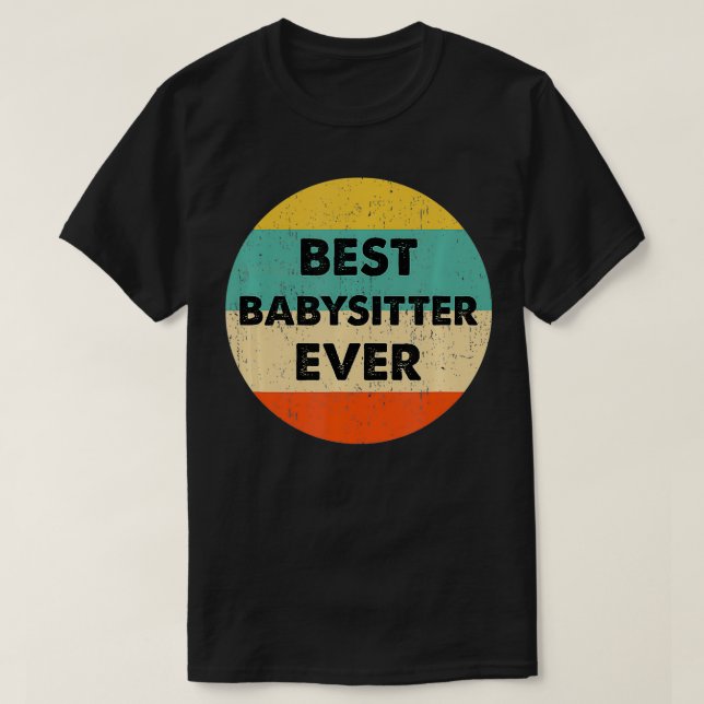 Camiseta Mejor Niñera (Diseño del anverso)