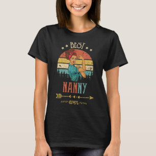 Camiseta Mejor Niñera Alguna Vez Mujeres Rosie Vintage Retr