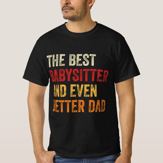Camiseta Mejor Niñera Y Mejor Papá (Anverso)
