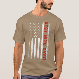Camiseta Mejor Nino Nino siempre Bandera Estadounidense Pad