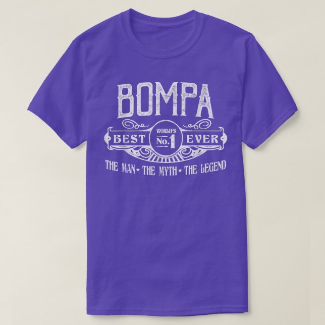 Camiseta Mejor No De Bompa Personalizada Para Hombres  (Diseño del anverso)