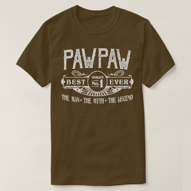 Camiseta Mejor No De Pawpaw Personalizado Para Hombres (Diseño del anverso)