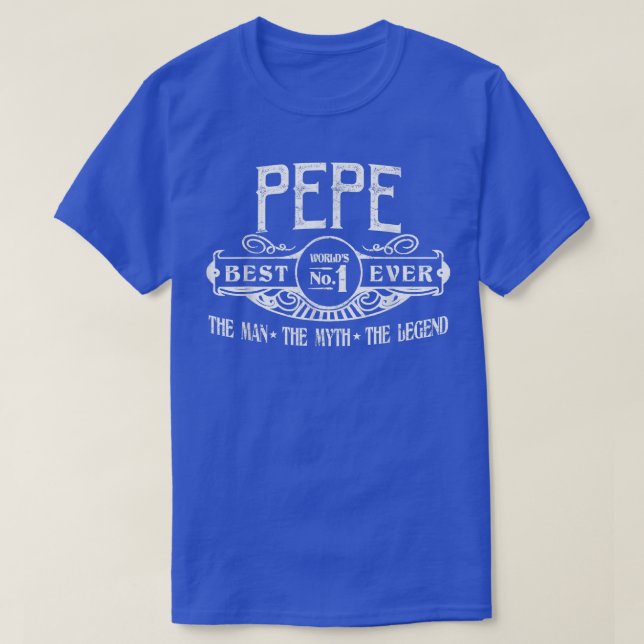 Camiseta Mejor No De Pepe Personalizada Para Los Hombres  (Diseño del anverso)