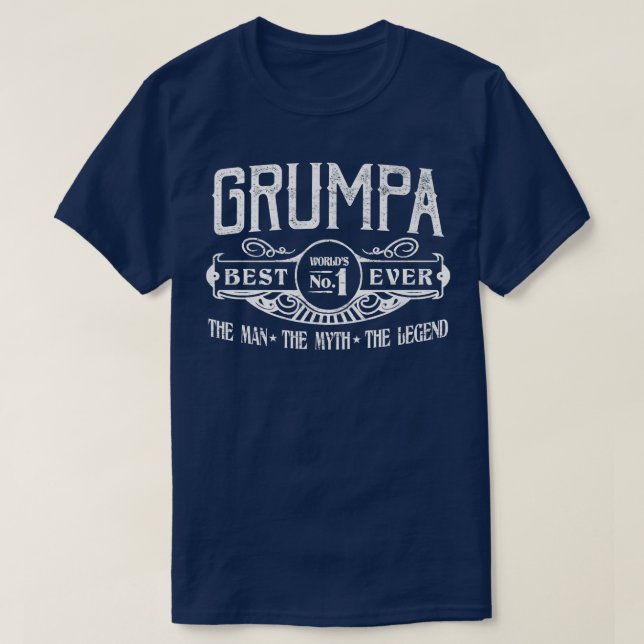Camiseta Mejor No Para Los Hombres Personalizados Grumpa (Diseño del anverso)