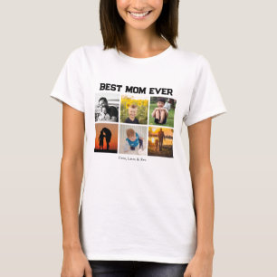 Camiseta Mejor nombre e imágenes de Personalizable de Mamá 