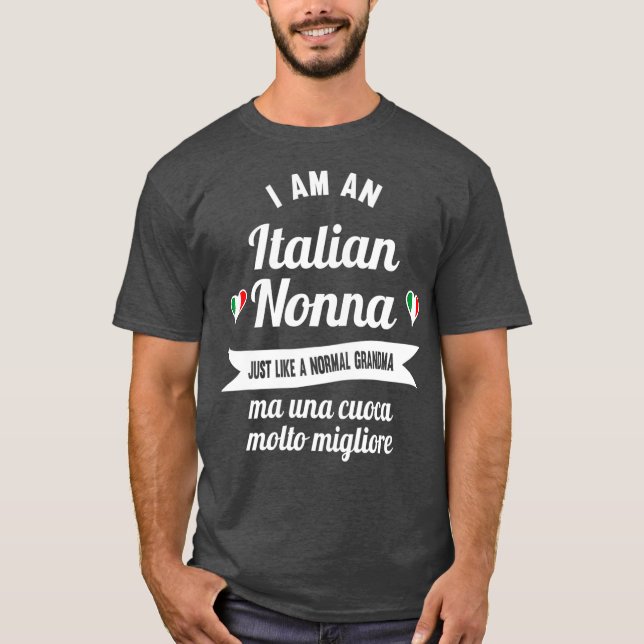 Camiseta Mejor Nonna italiana Gran Abuela italiana y (Anverso)