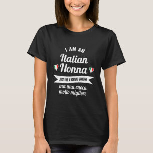 Camiseta Mejor Nonna Italiana Grande Italiana