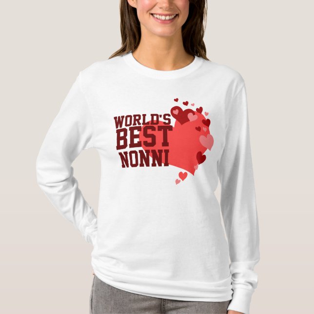 Camiseta Mejor Nonni del mundo (Anverso)