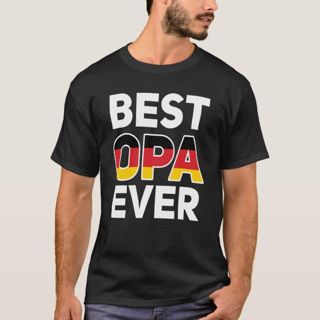 Camiseta Mejor Oopa De Abuelo Alemán De Cumpleaños De Oro (Anverso)