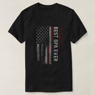 Camiseta Mejor Opa de Todos Bandera Americana Regalo de abu