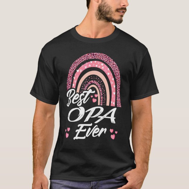 Camiseta Mejor Opa Dia De Padres Arcoiris Para Hombres Gr (Anverso)