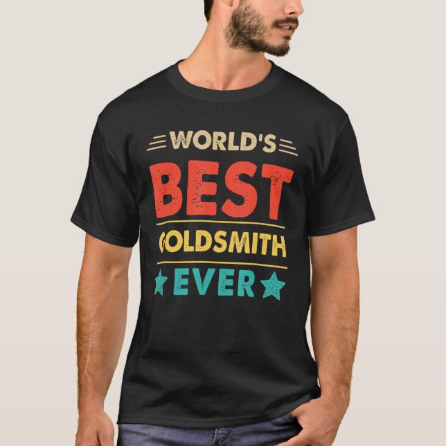 Camiseta Mejor orfebre retro del mundo (Anverso)