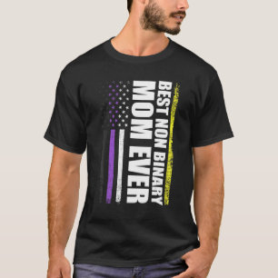 Camiseta Mejor Orgullo Gay De Mamá No Binario Nunca Lgbt